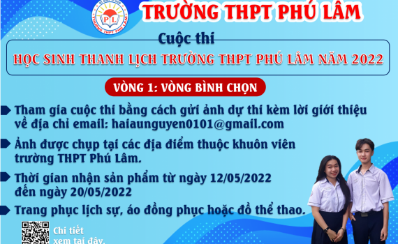 Cuộc thi Học sinh thanh lịch Trường THPT Phú Lâm năm học 2022