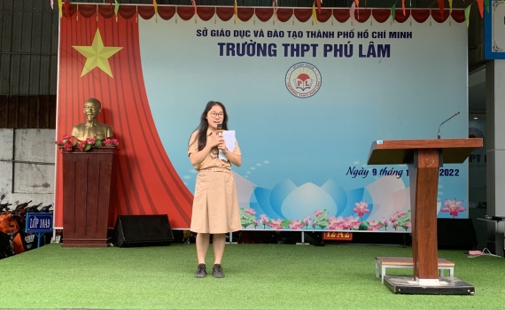 Học sinh trường THPT Phú Lâm truyền cảm hứng từ văn hóa đọc